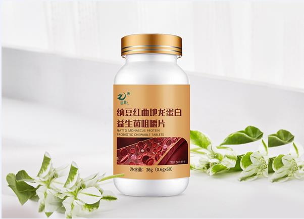 納豆紅曲地龍蛋白益生菌咀嚼片